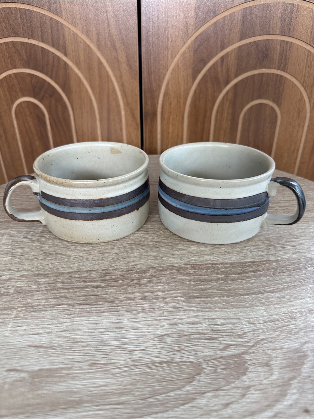 Otagiri Horizon Handmade Ceramic Stoneware Soup Mugs Made in Japan